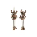 Miniatyrbillede 2 af 4: Julepynt DKD Home Decor Brun Rensdyr 18 x 17 x 48 cm (2 enheder)