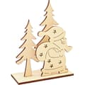 Miniatyrbild 1 av 2: Julklapp och träd av trä att montera och måla