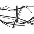 Miniatyrbild 4 av 6: Julgran DKD Home Decor Vit Svart Metall 70 x 70 x 190 cm (2 antal)