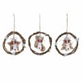 Miniatyrbild 1 av 2: Julgranskula DKD Home Decor Trä (3 pcs) (14 x 1 x 18 cm)