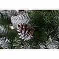 Miniatyrbild 6 av 6: Julgran DKD Home Decor Vit Röd Grön PVC Ananas Snöfall 125 x 125 x 210 cm
