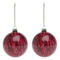 Miniatyrbillede 1 af 2: Julekugler (2 pcs) 113572 Brun Rød 8 cm (2 enheder) - Brun