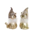 Miniatyrbild 1 av 3: Julgranskula DKD Home Decor Harts Katt (9 x 6 x 15 cm) (2 antal)