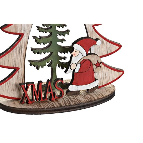 Julgranskula DKD Home Decor Trä (2 antal) (14 x 6 x 18 cm)