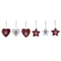 Miniatyrbild 1 av 4: Juldekorationer DKD Home Decor Polyester (21 x 8 x 1 cm) (8 cm) (2 antal)