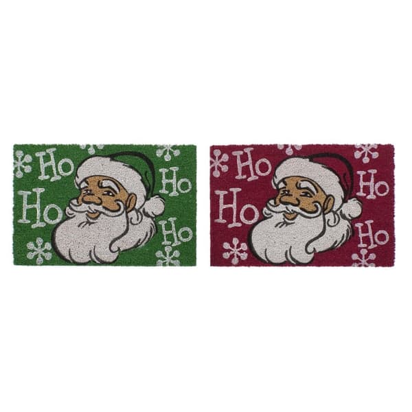 Dörrmatta DKD Home Decor Jul PVC Tomte Kokosfiber (60 x 40 x 1,5 cm) (2 antal)