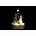 Miniatyrbild 2 av 4: Prydnadsfigur DKD Home Decor LED Ljus Harts Snögubbe (9 x 9 x 13 cm) (2 antal)