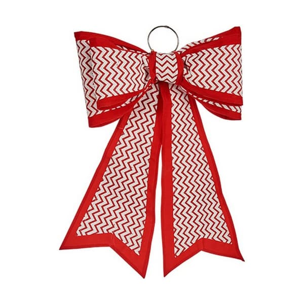 Lasso Krist+ HJ1-12081 Vit Röd PVC 40 x 60 cm Julgranskula