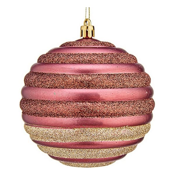 Julgranskula Krist+ 00872 Rosa Plast Ø 10 cm 6 antal
