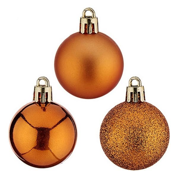 Julgranskulor Ø 4 cm 12 antal Orange Plast 4 x 5 x 4 cm