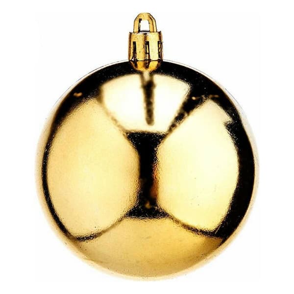 Julgranskulor Krist+ 00464-4 Gyllene PVC Ø 7 cm 12 antal