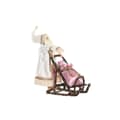 Miniatyrbillede 1 af 4: Dekorativ figur DKD Home Decor Julemanden Jul Grå Pink Træ 42 x 22 x 50 cm
