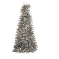 Miniatyrbild 2 av 2: Prydnadsfigur Julgran Glitter Silvrig polypropen PET 27 x 45,5 x 27 cm (12 antal)