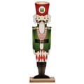 Miniatyrbillede 2 af 2: Nøddeknækker Krist+ 19XD35233 Hvid Sort Rød Grøn Træ 10 x 60 x 19 cm Nøddeknækker (6 enheder)