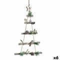 Miniatyrbillede 1 af 2: Julepynt Krist+ 95851 Brun Sølvfarvet Træ Plastik Juletræ 34 x 5 x 65 cm (6 enheder)