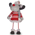 Miniatyrbillede 2 af 2: Dekorativ figur Krist+ FG09-21386B Rød Grå Julerensdyr 13 x 33,5 x 20 cm (8 enheder)