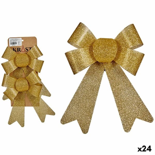 Joulukoristesetti Krist+ 65546 Kullattu PVC 16 x 3 x 18 cm Lasso (24 osaa)