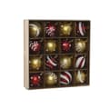 Miniatyrbild 1 av 4: Julgranskulor Home ESPRIT Röd Gyllene PVC 25 x 6 x 25 cm (16 Delar)