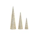 Miniatyrbillede 4 af 4: Julepynt DKD Home Decor Hvid Gylden 20 x 20 x 80 cm (3 Dele)