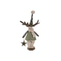 Miniatyrbillede 6 af 6: Julepynt Home ESPRIT Grøn Beige Rensdyr 29 x 16 x 60 cm (2 enheder)
