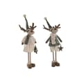 Miniatyrbillede 2 af 6: Julepynt Home ESPRIT Grøn Beige Rensdyr 29 x 16 x 60 cm (2 enheder)