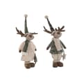 Miniatyrbillede 1 af 6: Julepynt Home ESPRIT Grøn Beige Rensdyr 29 x 16 x 60 cm (2 enheder)