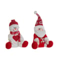 Miniatyrbild 1 av 3: Julgranskula DKD Home Decor Vit Röd 24 x 14 x 30,5 cm (2 antal)