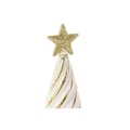 Miniatyrbillede 4 af 4: Julepynt DKD Home Decor Hvid Gylden 9 x 9 x 25 cm (2 enheder)