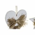 Miniatyrbillede 2 af 3: Julepynt DKD Home Decor Hjerte Træ Tov (12 x 3 x 12 cm) (3 pcs)