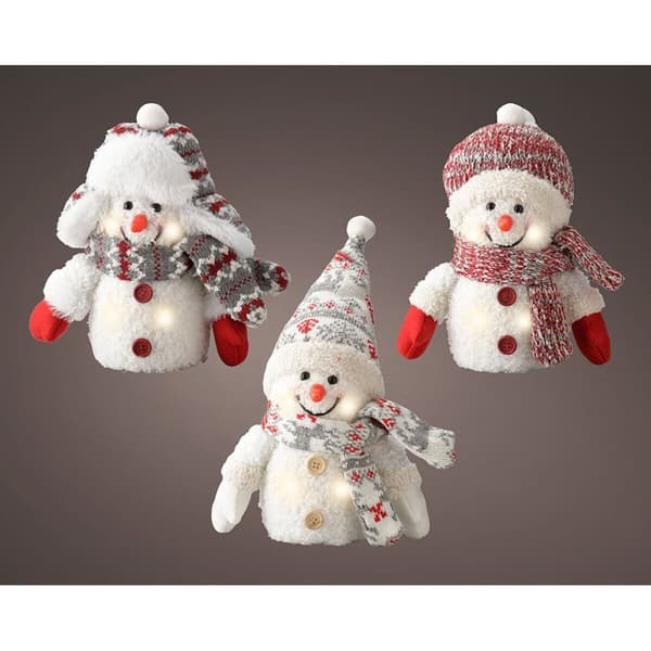 LED Snemand Juledekoration Lumineo 11 x 8 x 18 cm