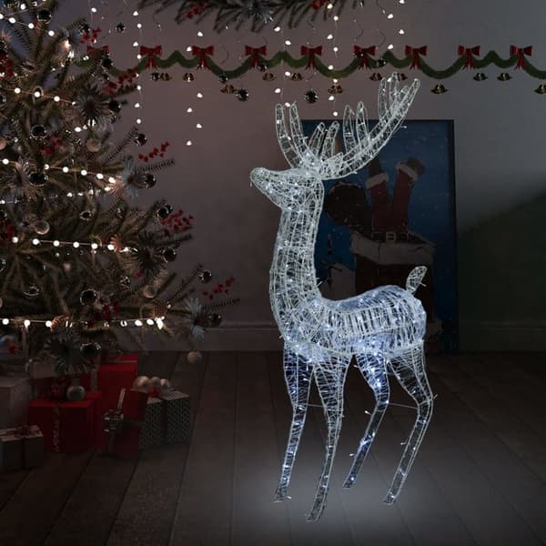 vidaXL Julren akryl 250 LED 180 cm kallvit -  Julbelysning