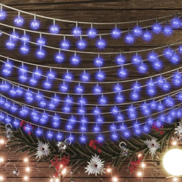 vidaXL fairy lights-lyskæder 20 m 200 LED'er 8 funktioner blå -  Julebelysning