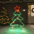 Miniatyrbild 1 av 7: vidaXL Juldekoration julgran med 144 LEDs 88x56 cm -  Julbelysning