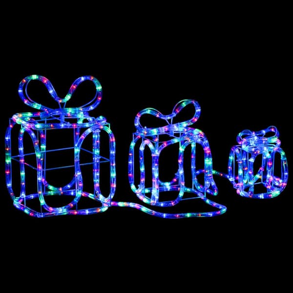 vidaXL Juldekoration julklappar med 180 LED inomhus/utomhus - Julbelysning