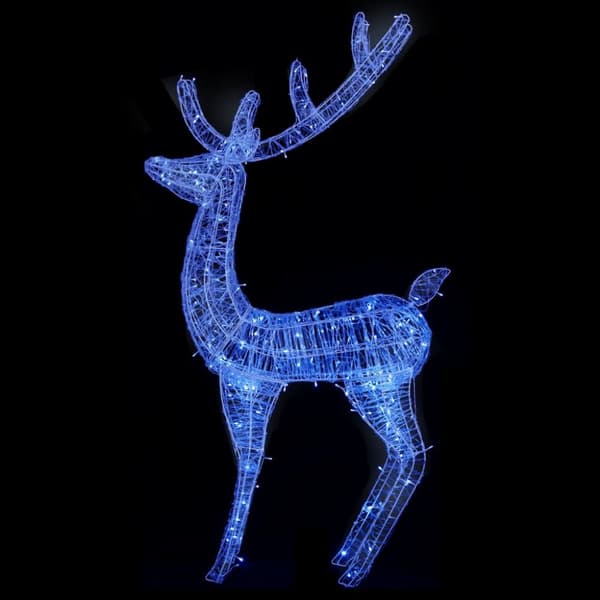 vidaXL Julren akryl 250 LED 180 cm blå -  Julbelysning