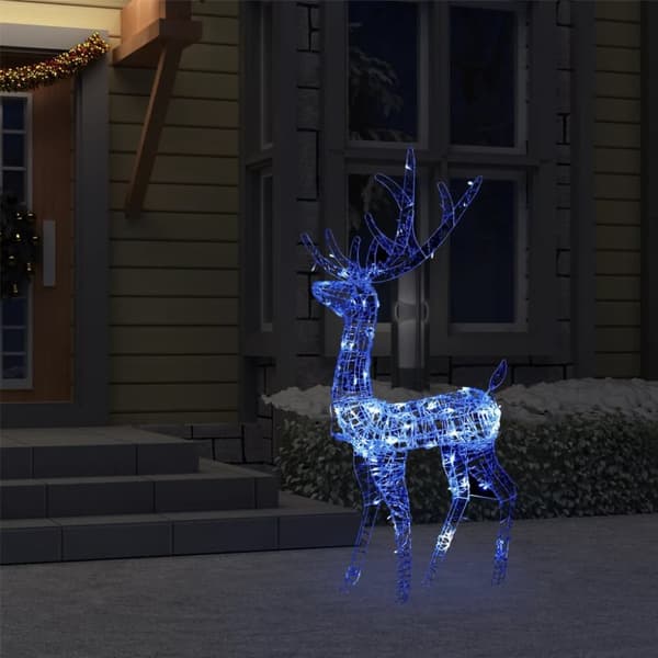 vidaXL Juldekoration ren akryl 140 LED 120 cm blå - Julbelysning