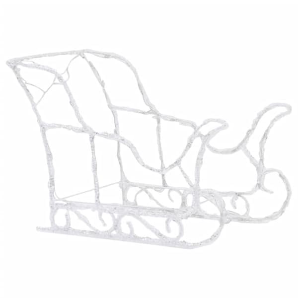 vidaXL rensdyr og kane julefigur 280x28x55 cm akryl -  Julebelysning