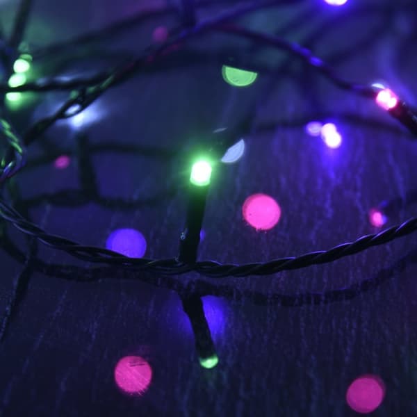 vidaXL LED-valonauha 300 LED-valoa monivärinen pastelli 30 m PVC - Jouluvalaistus