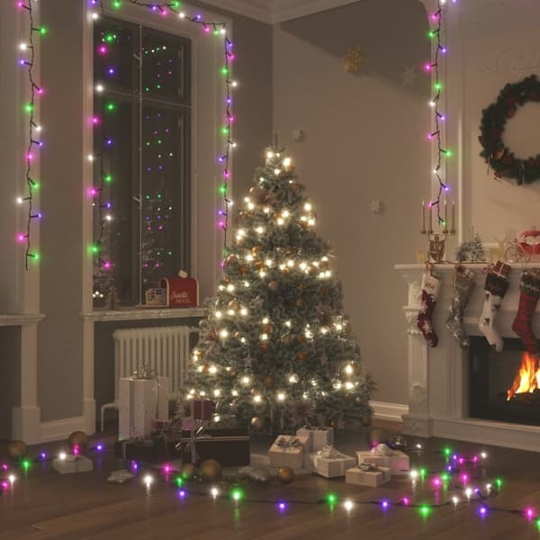 vidaXL LED-valonauha 300 LED-valoa monivärinen pastelli 30 m PVC - Jouluvalaistus