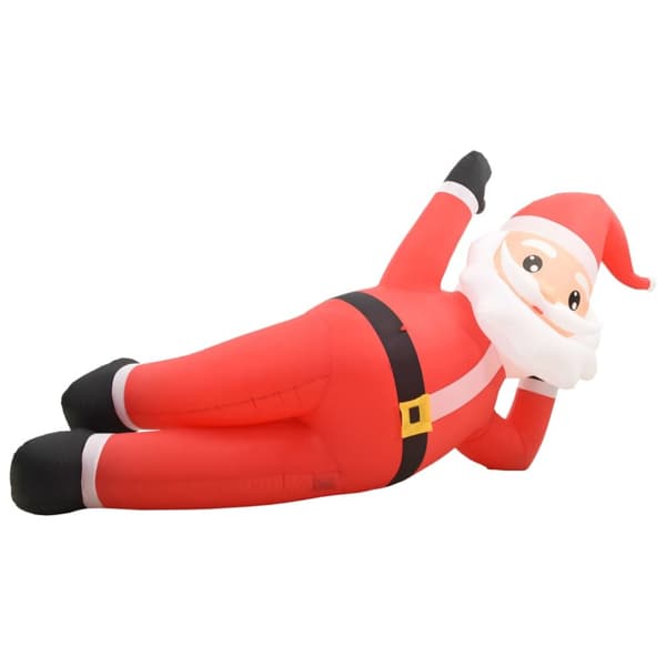 vidaXL Uppblåsbar jultomte LED IP44 röd 360 cm XXL -  Julbelysning