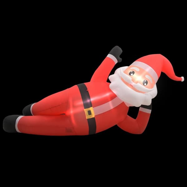 vidaXL Uppblåsbar jultomte LED IP44 röd 360 cm XXL -  Julbelysning