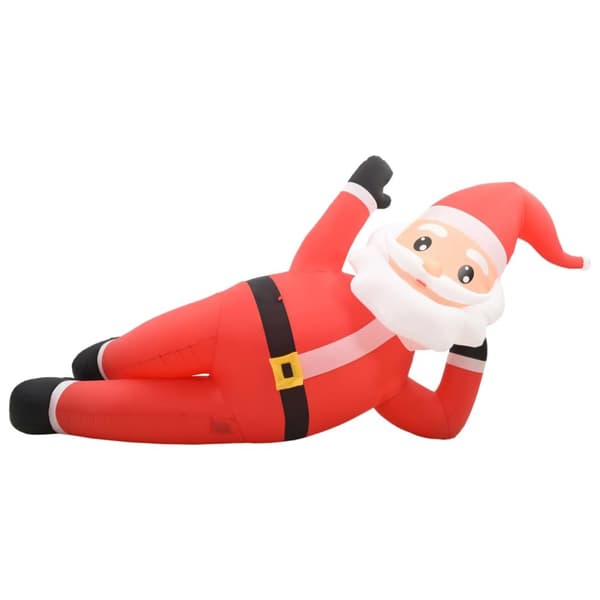 vidaXL Uppblåsbar jultomte LED IP44 röd 360 cm XXL -  Julbelysning