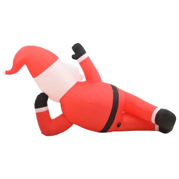 vidaXL Uppblåsbar jultomte LED IP44 röd 360 cm XXL -  Julbelysning