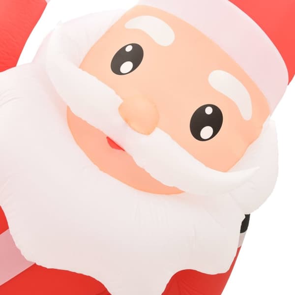 vidaXL Uppblåsbar jultomte LED IP44 röd 360 cm XXL -  Julbelysning