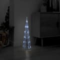 Miniatyrbillede 2 af 8: vidaXL dekorativ lyspyramide LED 60 cm akryl kold hvid -  Julebelysning