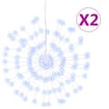 Miniatyrbild 3 av 11: vidaXL Julbelysning 2 st 140 LED kallvit 17 cm -  Julbelysning