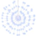 Miniatyrbild 4 av 11: vidaXL Julbelysning 2 st 140 LED kallvit 17 cm -  Julbelysning