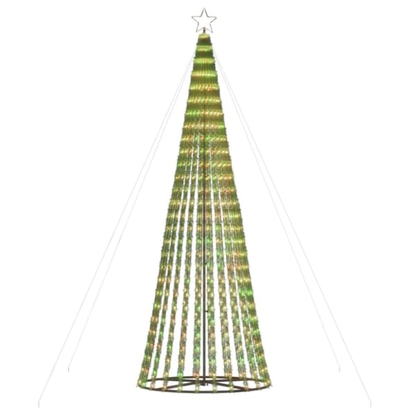 vidaXL Julgranskon 688 LEDs färgglad 300 cm -  Julbelysning