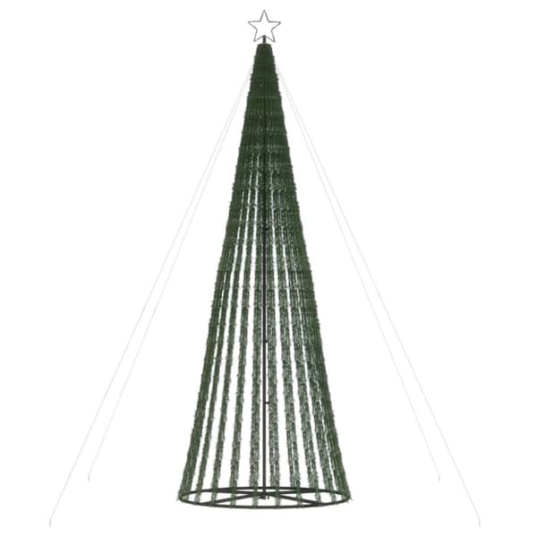 vidaXL Julgranskon 688 LEDs färgglad 300 cm -  Julbelysning