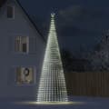 Pikkukuva 1 / 11: vidaXL Joulukuusi kartio 1544 kylmän valkoista LED-valoa 500 cm -  Jouluvalaistus